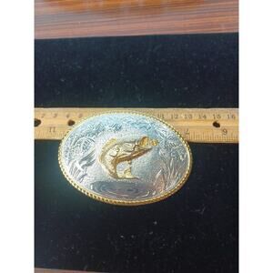 Aminco Heritage Collection Fishing Sports Outside Fish Brass Gold & Silvertone